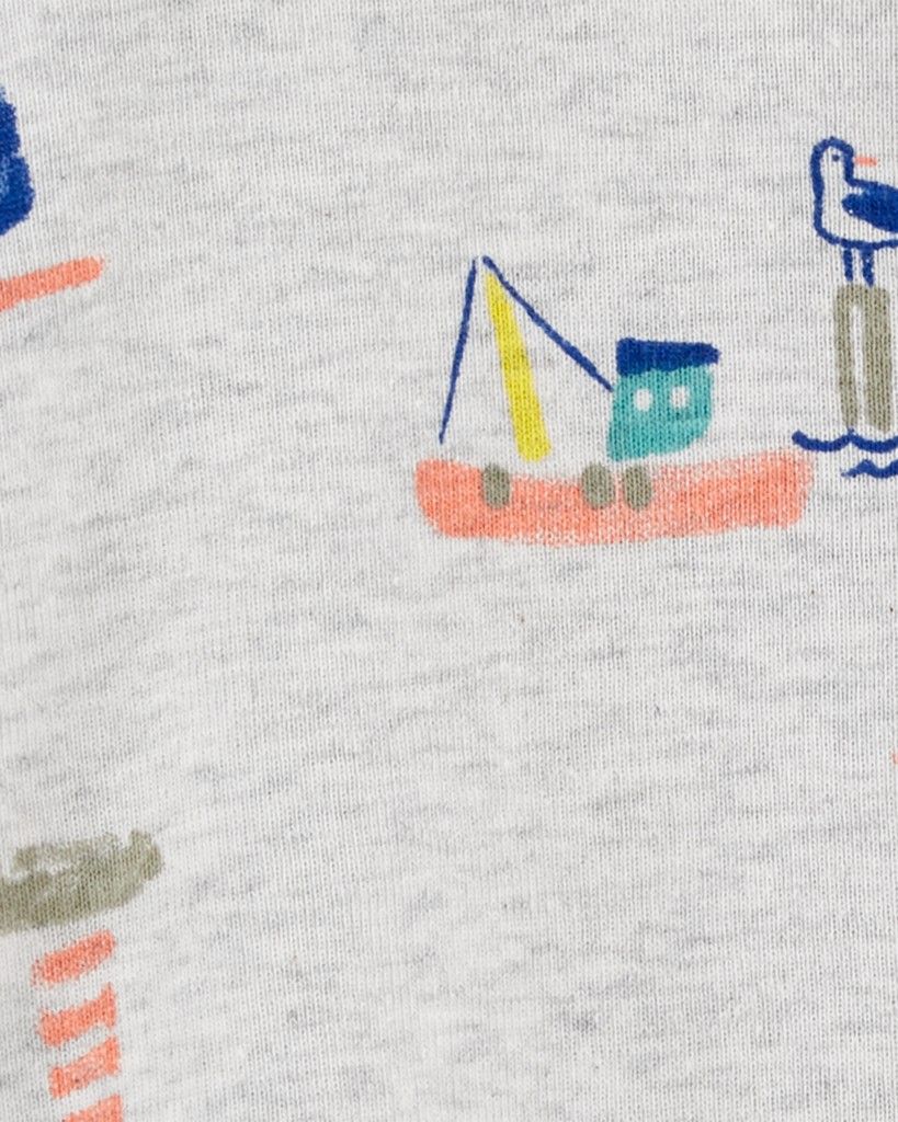 CARTER'S Overal letní Grey Boats kluk 24m - obrázek 2