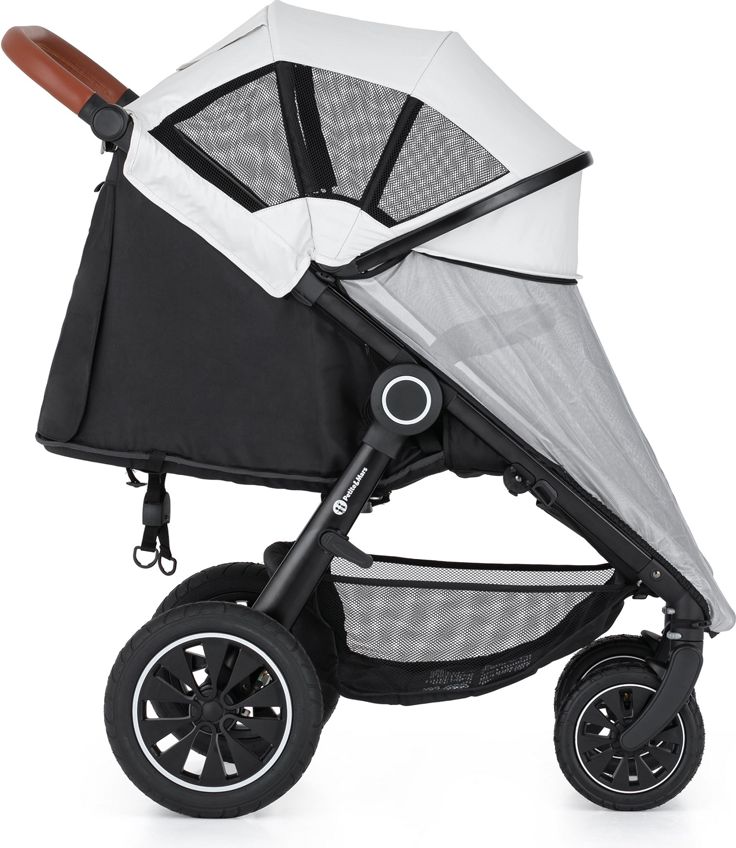 PETITE&MARS Kočárek Street+ Air Oak + nánožník + stříška letní na Street+ Summer Silver Complete - obrázek 6