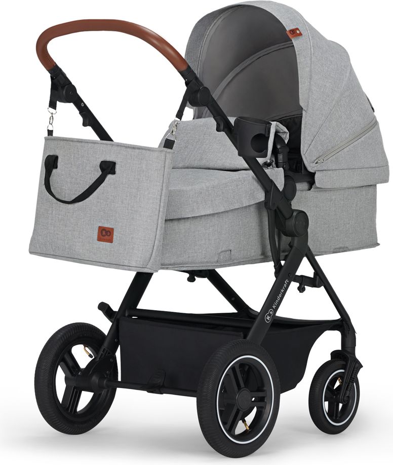 KINDERKRAFT Kočárek kombinovaný B-tour Lite 3v1 Light Grey - obrázek 2