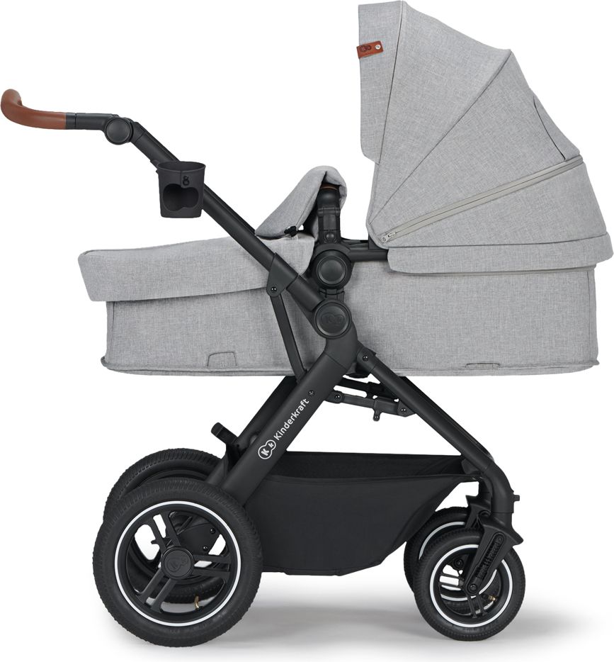 KINDERKRAFT Kočárek kombinovaný B-tour Lite 3v1 Light Grey - obrázek 3