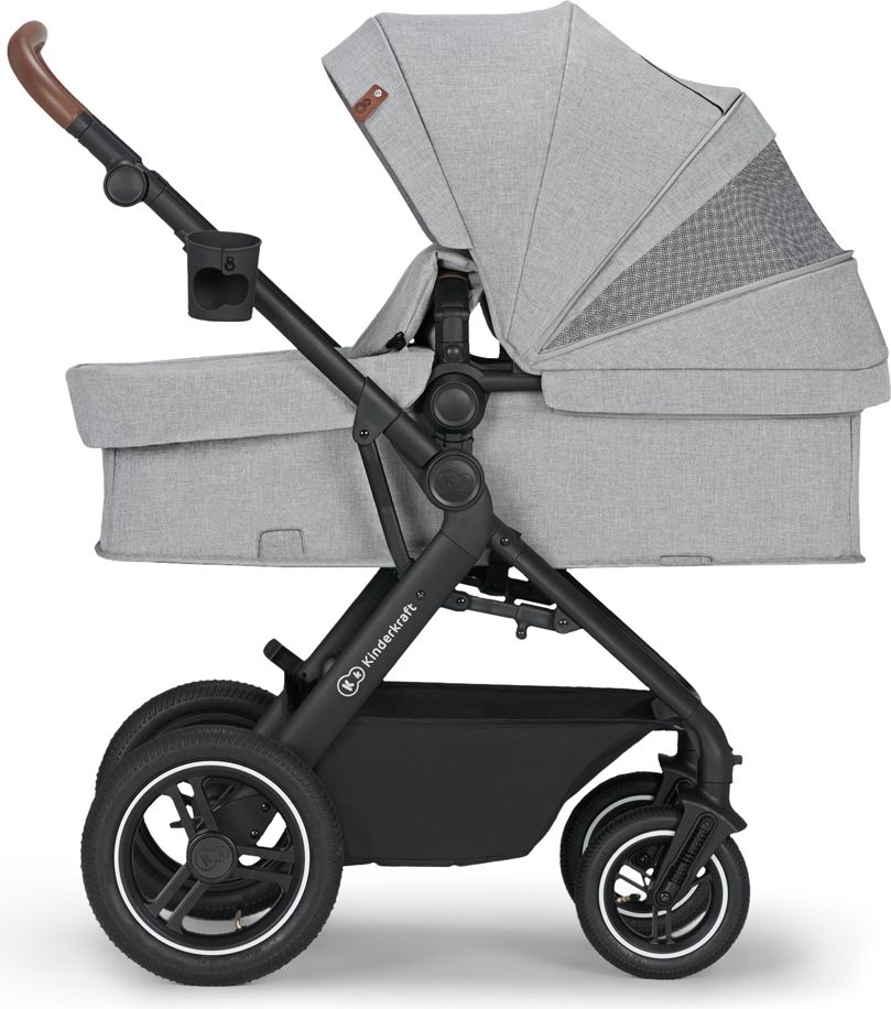KINDERKRAFT Kočárek kombinovaný B-tour Lite 3v1 Light Grey - obrázek 5