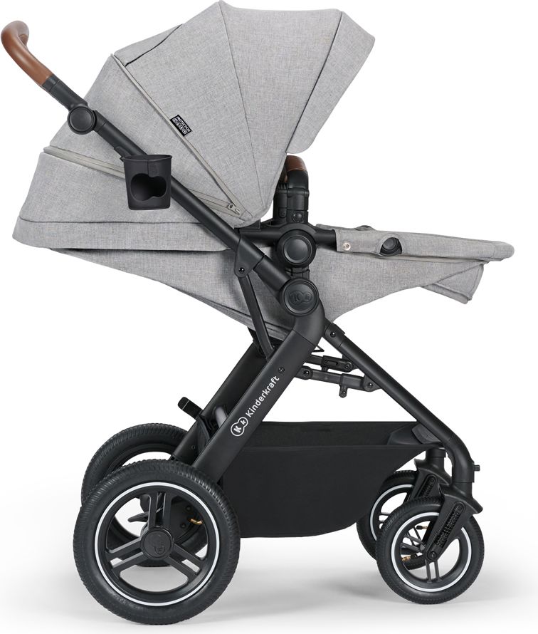 KINDERKRAFT Kočárek kombinovaný B-tour Lite 3v1 Light Grey - obrázek 8