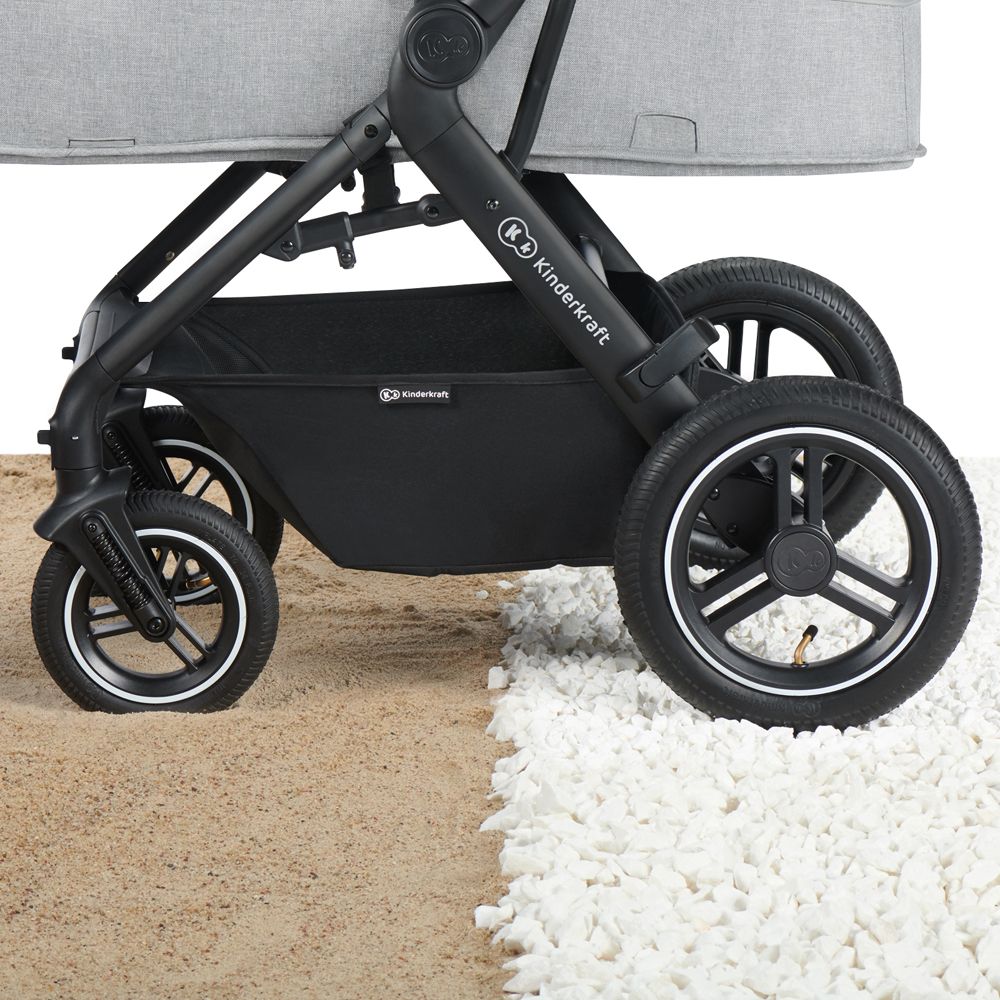 KINDERKRAFT Kočárek kombinovaný B-tour Lite 3v1 Light Grey - obrázek 17