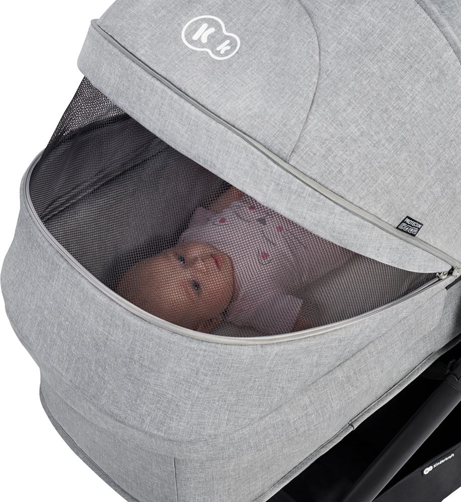 KINDERKRAFT Kočárek kombinovaný B-tour Lite 3v1 Light Grey - obrázek 25