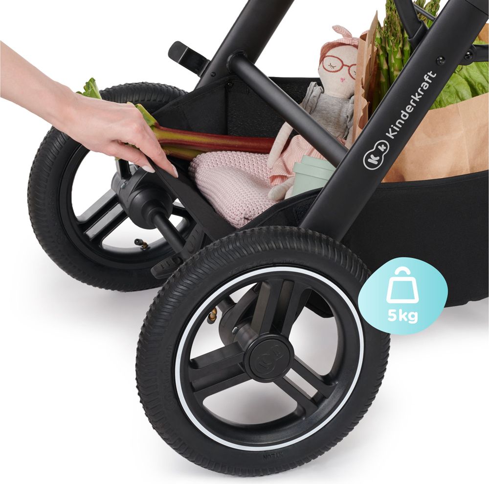 KINDERKRAFT Kočárek kombinovaný B-tour Lite 3v1 Light Grey - obrázek 42