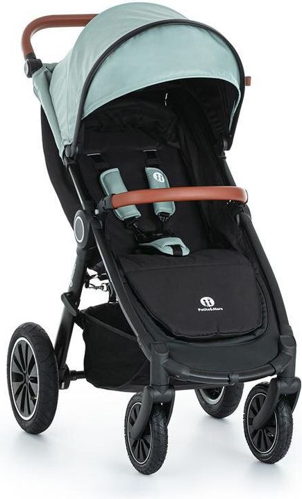 PETITE&MARS Kočárek Street+ Air Black Iron Green Complete + stříška letní na Street+ Summer Silver - obrázek 2