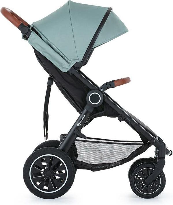 PETITE&MARS Kočárek Street+ Air Black Iron Green Complete + stříška letní na Street+ Summer Silver - obrázek 3