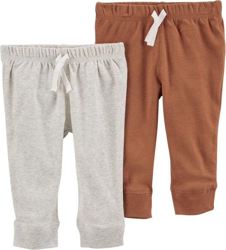 CARTER'S Tepláky Grey&Brown neutrál LBB 2ks 24m - obrázek 1