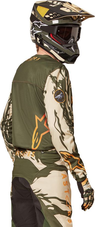 Alpinestars Racer Tactical zelená/pískový maskáč/mandarinka 2022 L - obrázek 4