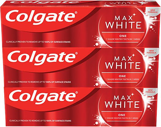 Colgate Bělicí zubní pasta Max White One  3 x 75 ml - obrázek 1