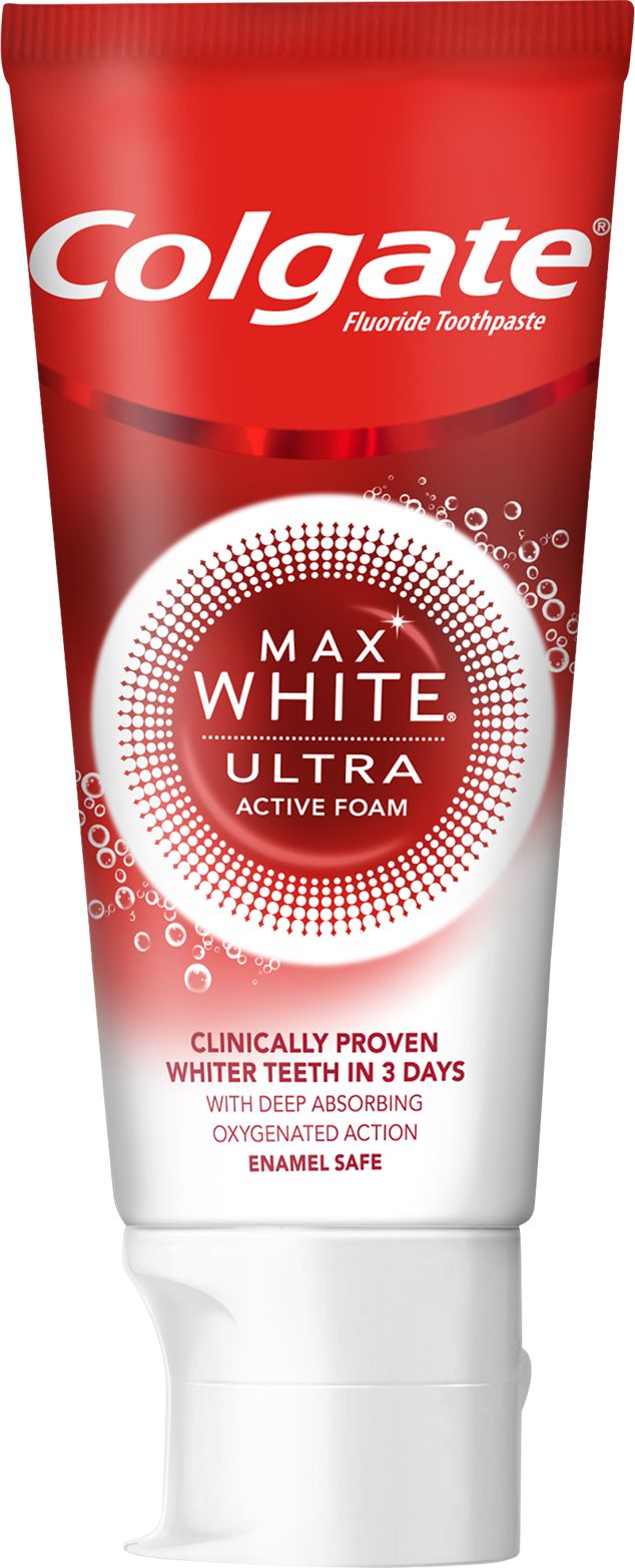 Colgate Max White Ultra Active Foam bělicí zubní pasta 50 ml - obrázek 1