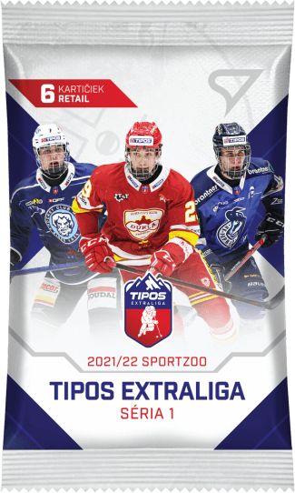 Sportzoo Hokejové karty Tipos extraliga 2021-22 Retail balíček 1. série - obrázek 1