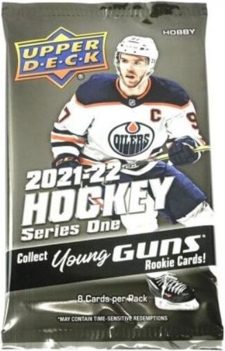 Upper Deck 2021-22 NHL Upper Deck Series One Hobby balíček - hokejové karty - obrázek 1