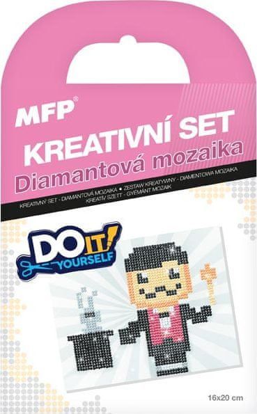 MFP s.r.o. kreativní set - diamantová mozaika kouzelník 1042143 - obrázek 1