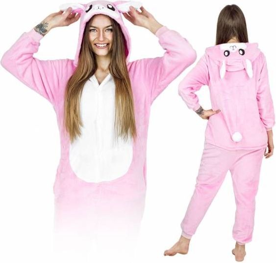 Zolta Králík KIGURUMI ONESIE TEPLÁKY PYŽAMO KOMBINÉZA KIGU S - obrázek 1