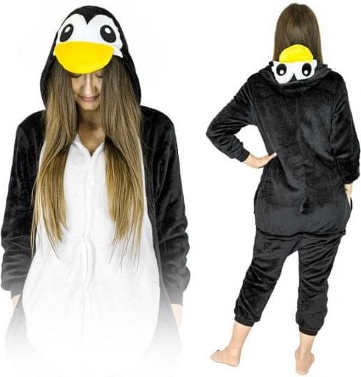 Zolta Tučňák KIGURUMI ONESIE TEPLÁKY PYŽAMO KOMBINÉZA KIGU S - obrázek 1