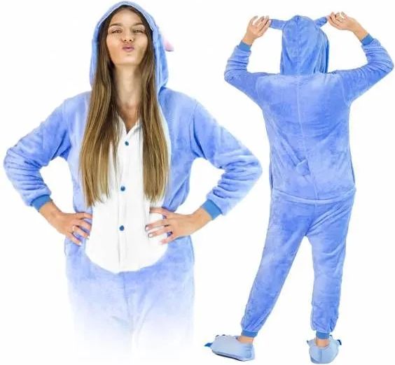 Zolta Stitch KIGURUMI ONESIE TEPLÁKY PYŽAMO KOMBINÉZA KIGU S - obrázek 1