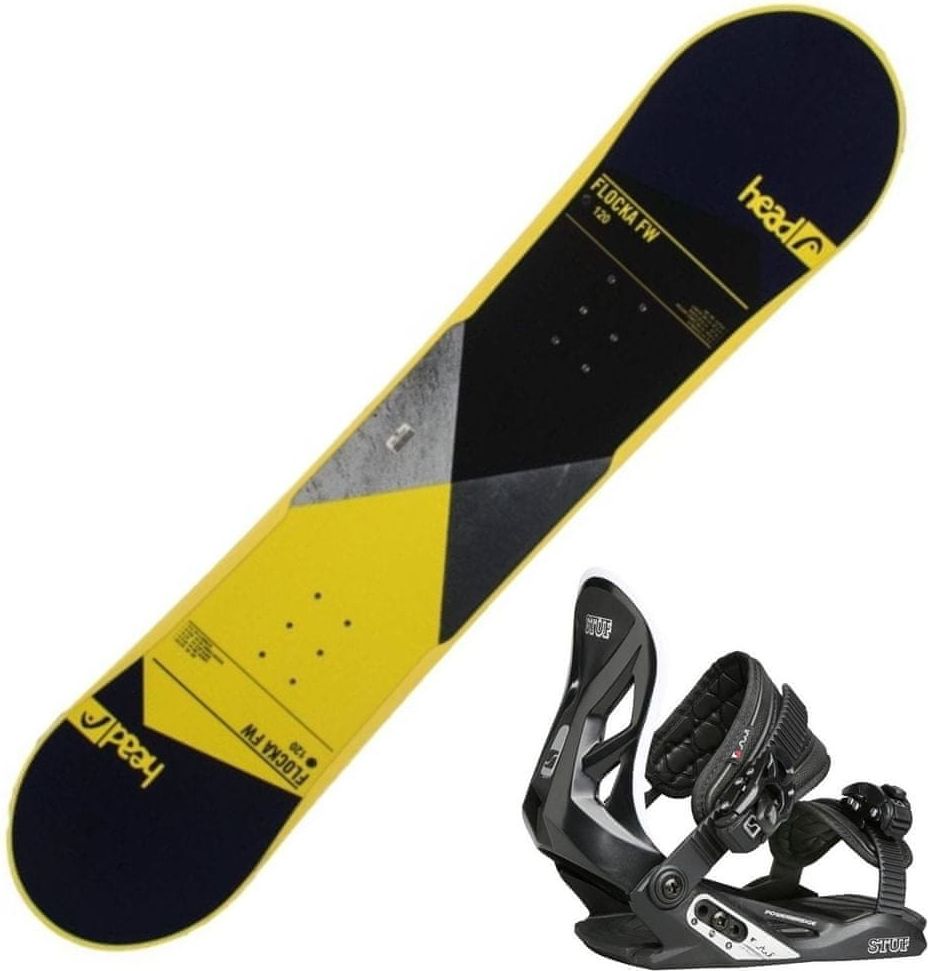 Head Snowboard HEAD Flocka FW 4D Jr s vázáním Stuf Air 130 cm - obrázek 1