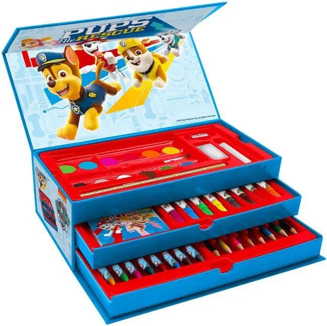 ToyCompany Paw Patrol kufřík na kreslení 52ks