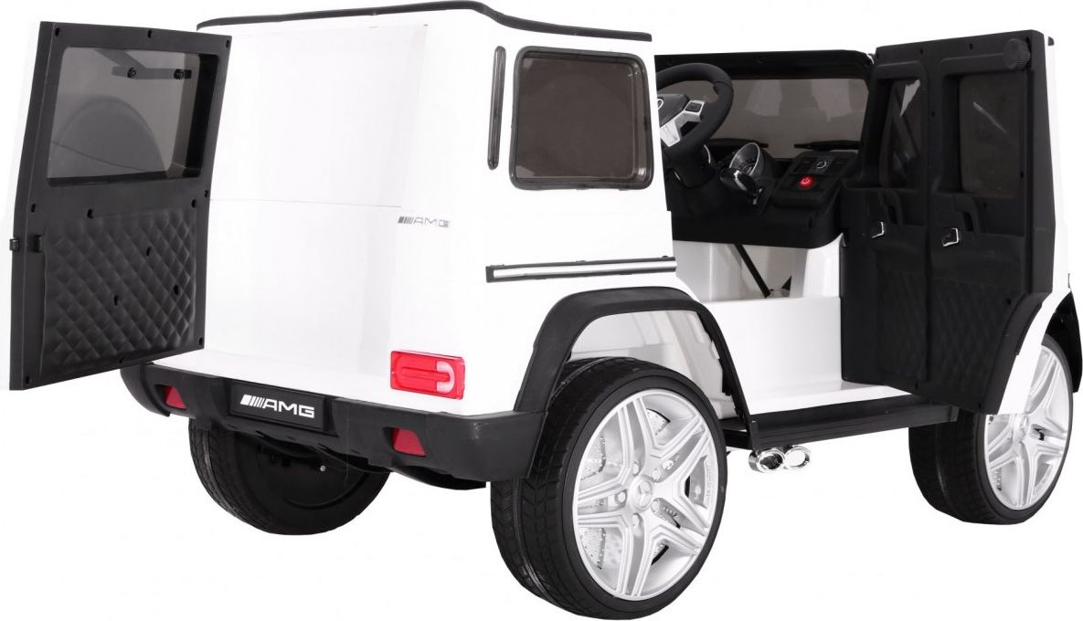 Dětské elektrické autíčko Mercedes G65, LAK - bílé - obrázek 4