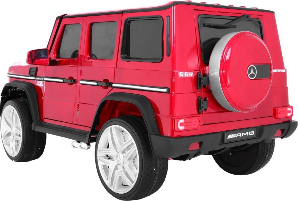 Dětské elektrické autíčko Mercedes G65, LAK - bílé - obrázek 21