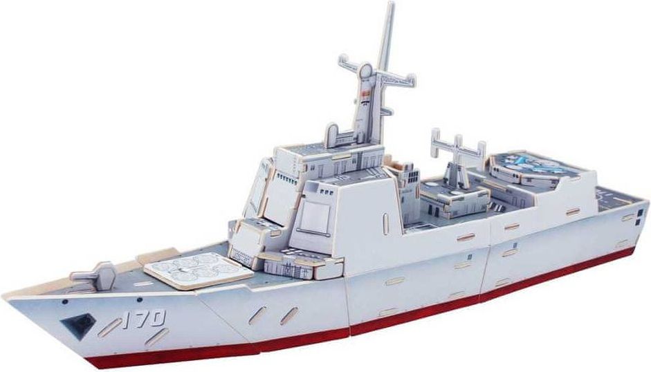 Robotime Dřevěná skládačka útočná loď Destroyer - obrázek 1