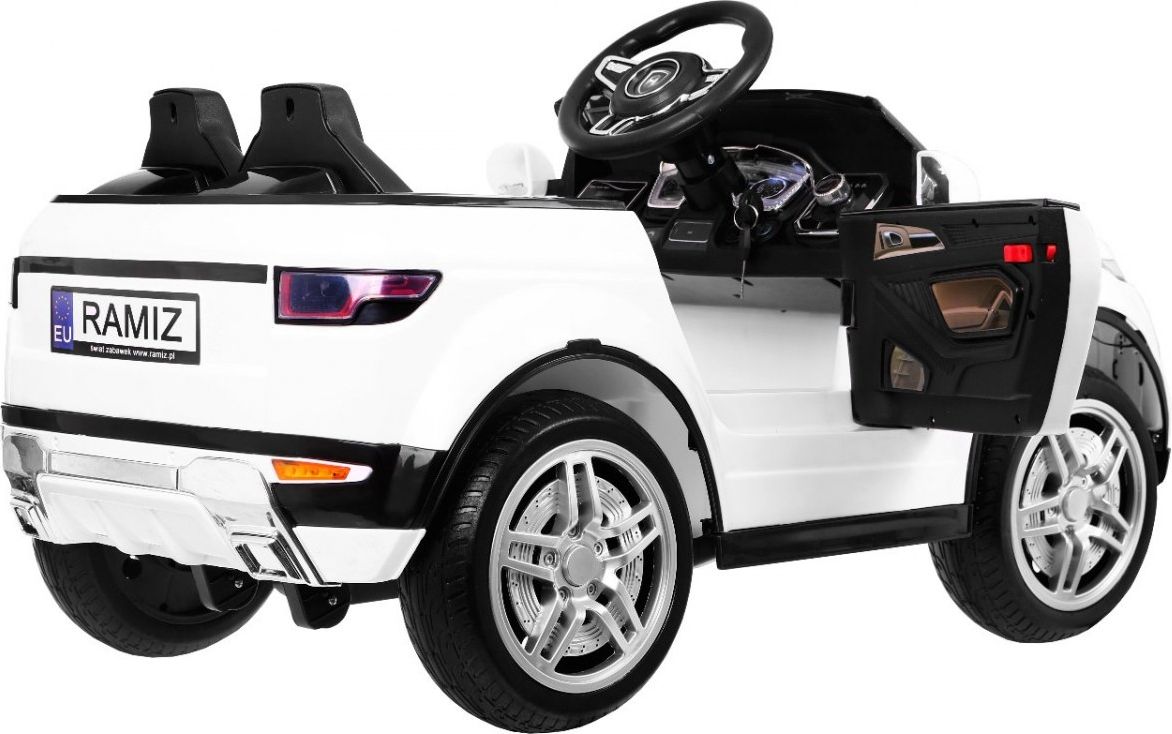 Sportovní elektrické auto Rapid Racer - bílé - obrázek 4
