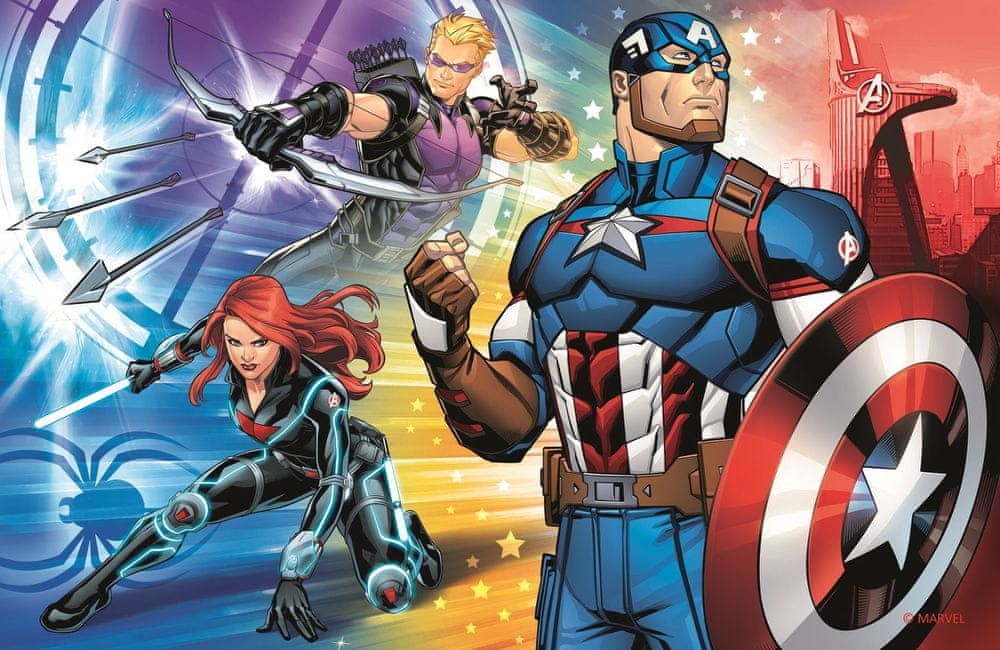 Trefl Puzzle Avengers: Kapitán Amerika 54 dílků - obrázek 1