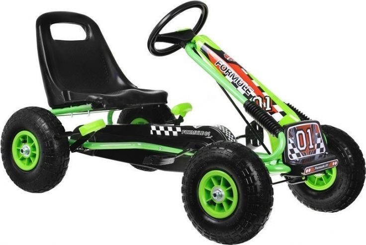 Šlapací čtyřkolka Go-Kart - červená - obrázek 5