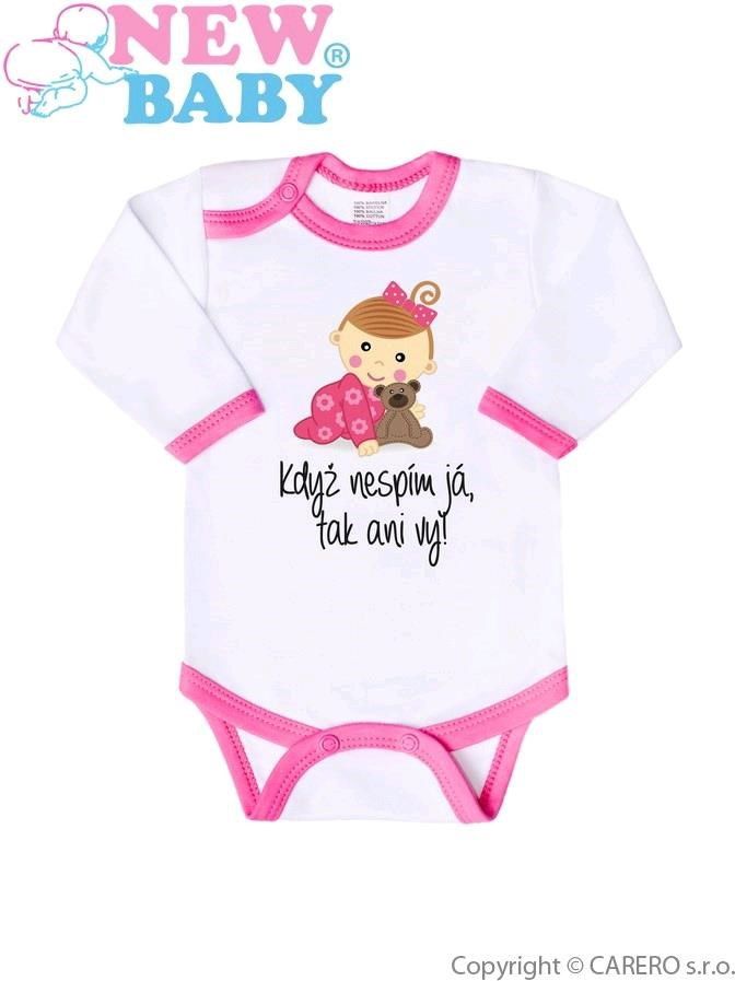 Body s potiskem New Baby Když nespím já, tak ani vy - 68 (4-6m) - obrázek 1