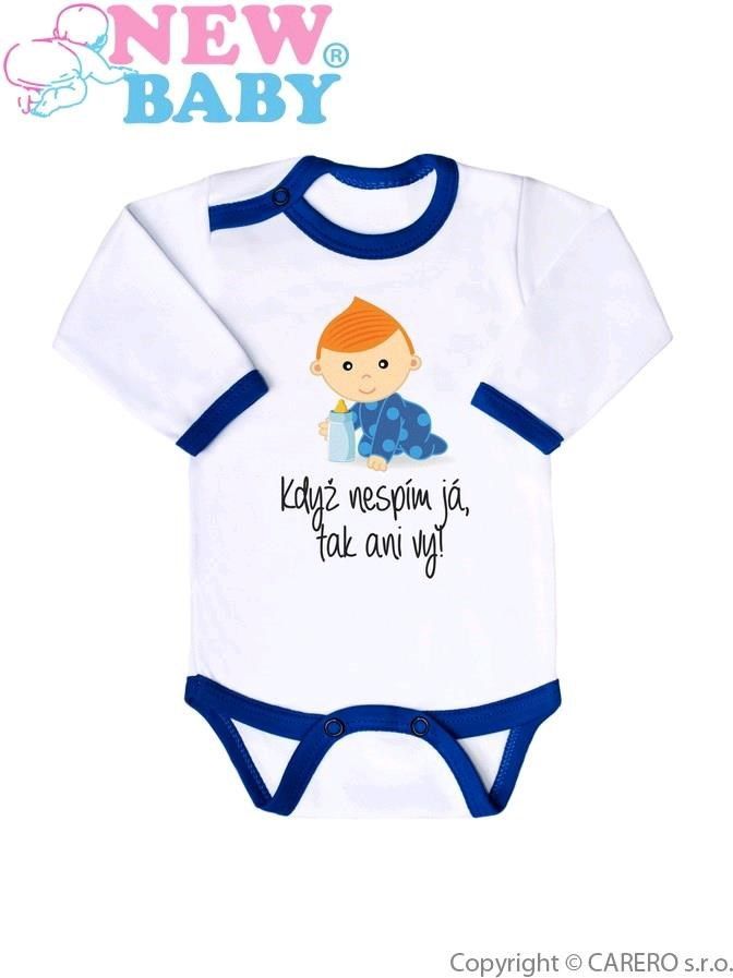 Body s potiskem New Baby Když nespím já, tak ani vy - 68 (4-6m) - obrázek 1