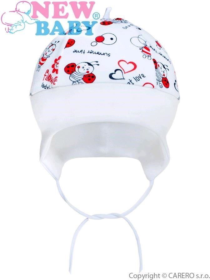 Dětská bavlněná čepička New Baby Beruška&nbsp;-&nbsp;62 (3-6m) - obrázek 1