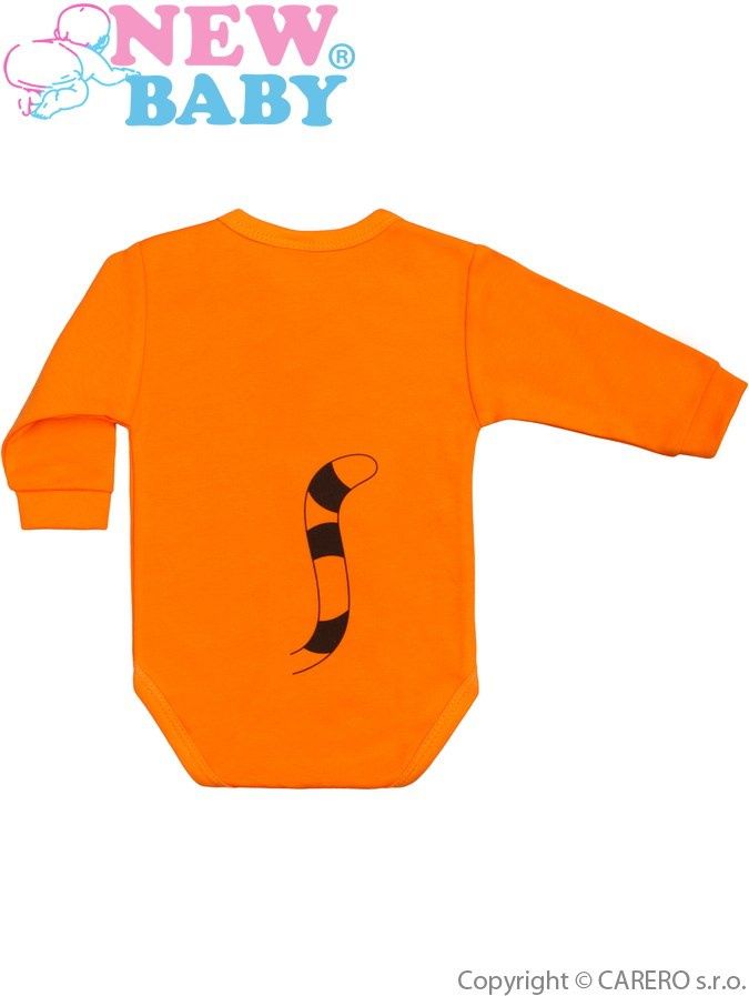 Kojenecké body s dlouhým rukávem New Baby Zvířátko Tygřík oranžové&nbsp;-&nbsp;50 - obrázek 4