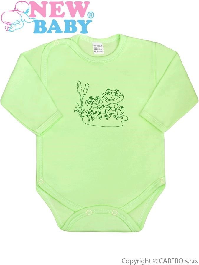 Kojenecké body celorozepínací New Baby Malá Zvířátka zelené&nbsp;-&nbsp;62 (3-6m) - obrázek 1