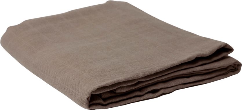 TERRA GAIA Osuška 100% organic cotton 120x120 cm brown - obrázek 1