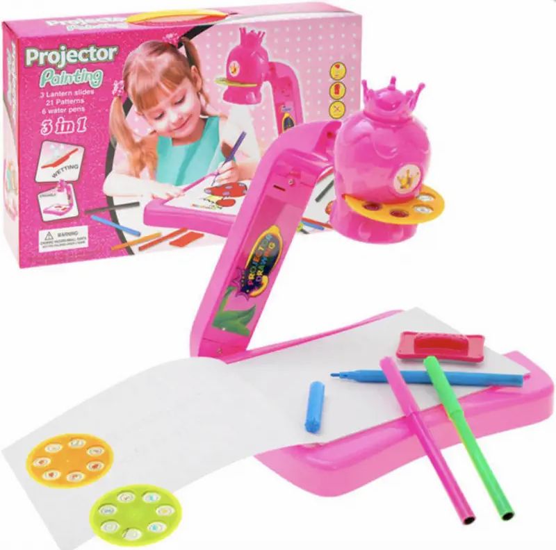 BB-Shop Projektor na malování, Hračka Kreslící projektor růžový