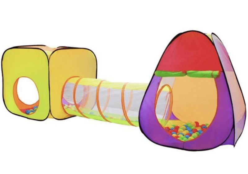 BB-Shop Stan a hrací domeček s tunelem včetně 200 míčků
