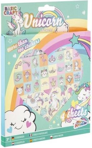 RMS Samolepky Jednorožec 4 aršíky