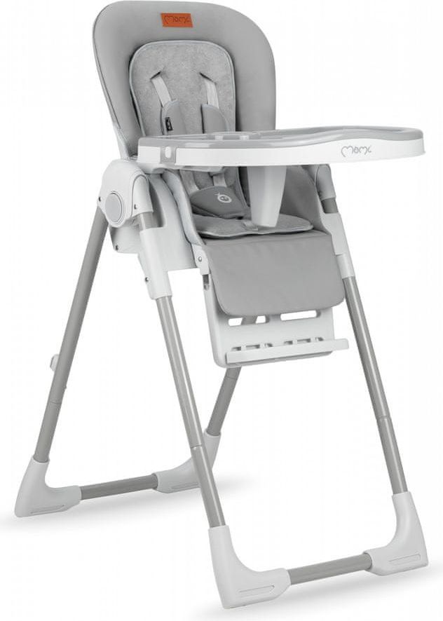 MoMi Jídelní židlička YUMTIS světle šedá - obrázek 1