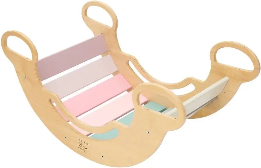 Elis Design Montessori houpačka 6in1 smile pastel - obrázek 1