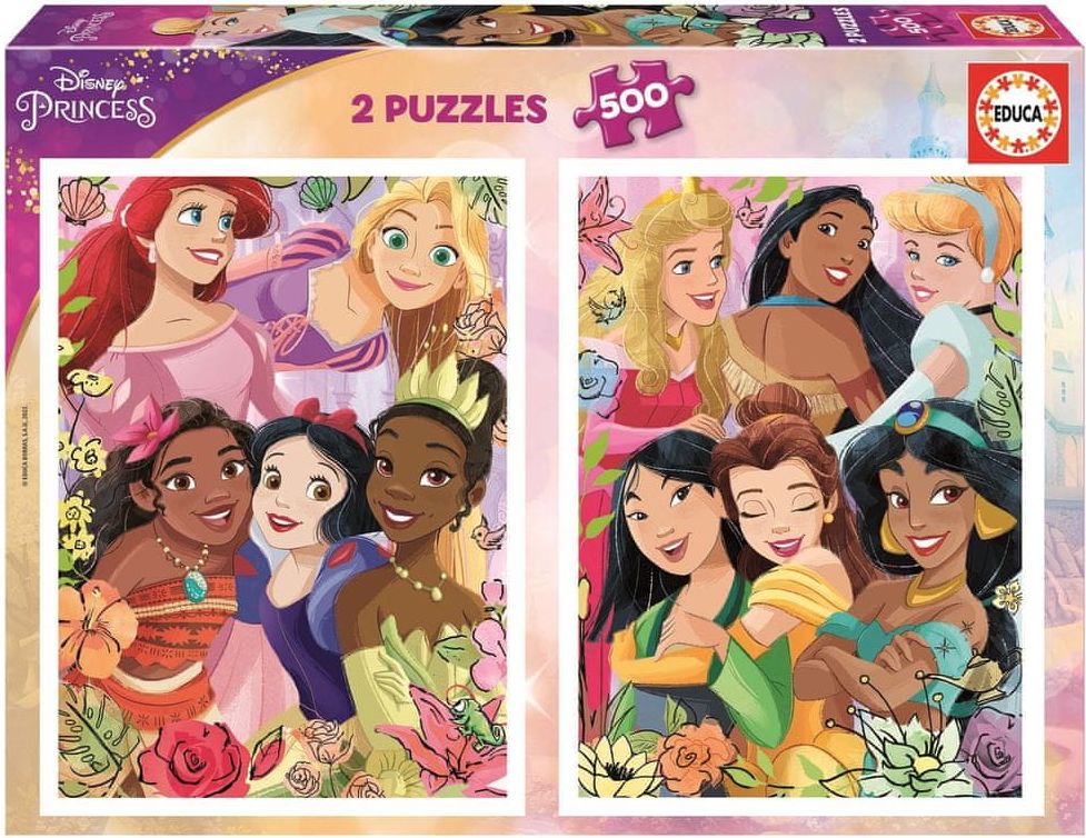 Educa Puzzle Disney princezny 2x500 dílků - obrázek 1