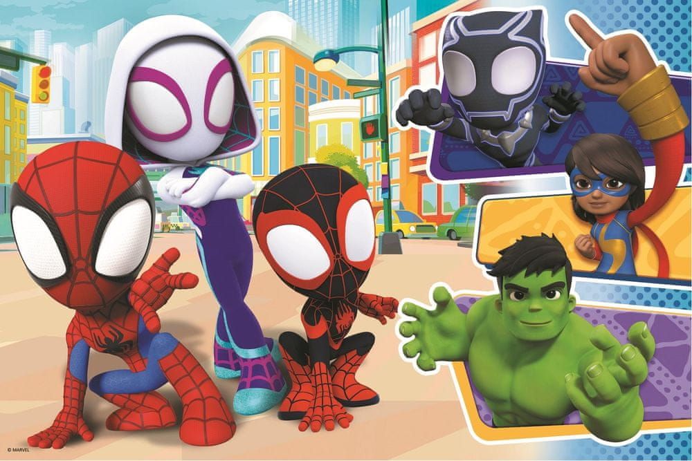 Trefl Puzzle Spiderman: Spidey a jeho úžasní přátelé MAXI 24 dílků - obrázek 1