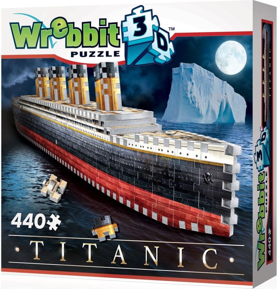 Wrebbit 3D puzzle Titanic 440 dílků - obrázek 1