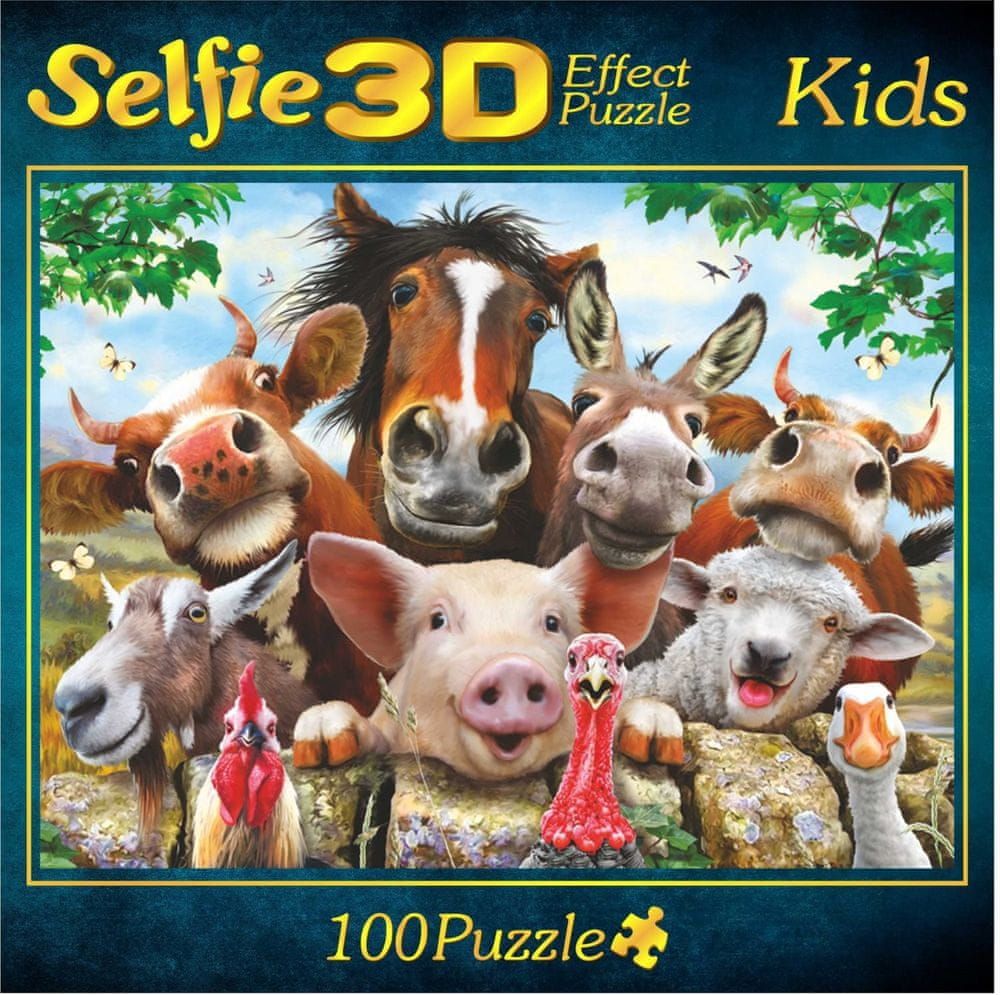 M.I.C. Puzzle Farma selfie 3D 100 dílků - obrázek 1