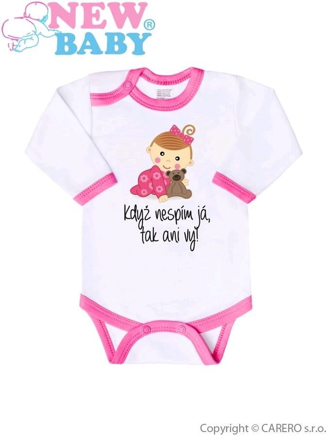 Body s potiskem New Baby Když nespím já, tak ani vy - 80 (9-12m) - obrázek 1