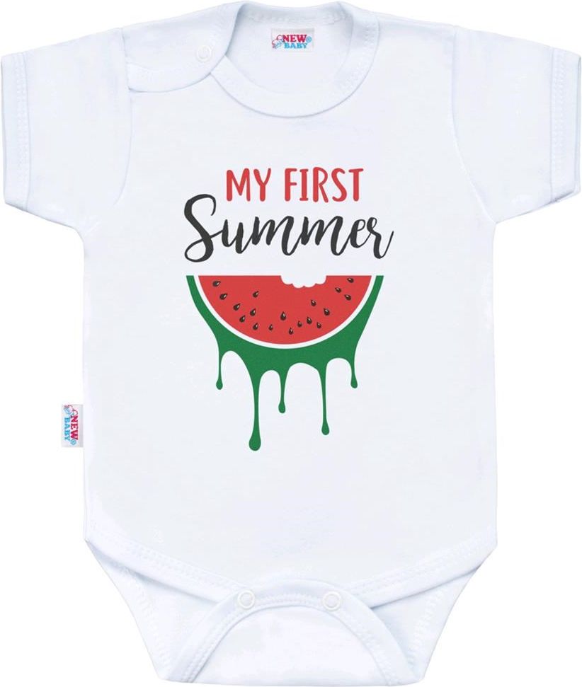 Body s potiskem New Baby My first Summer - 62 (3-6m)
