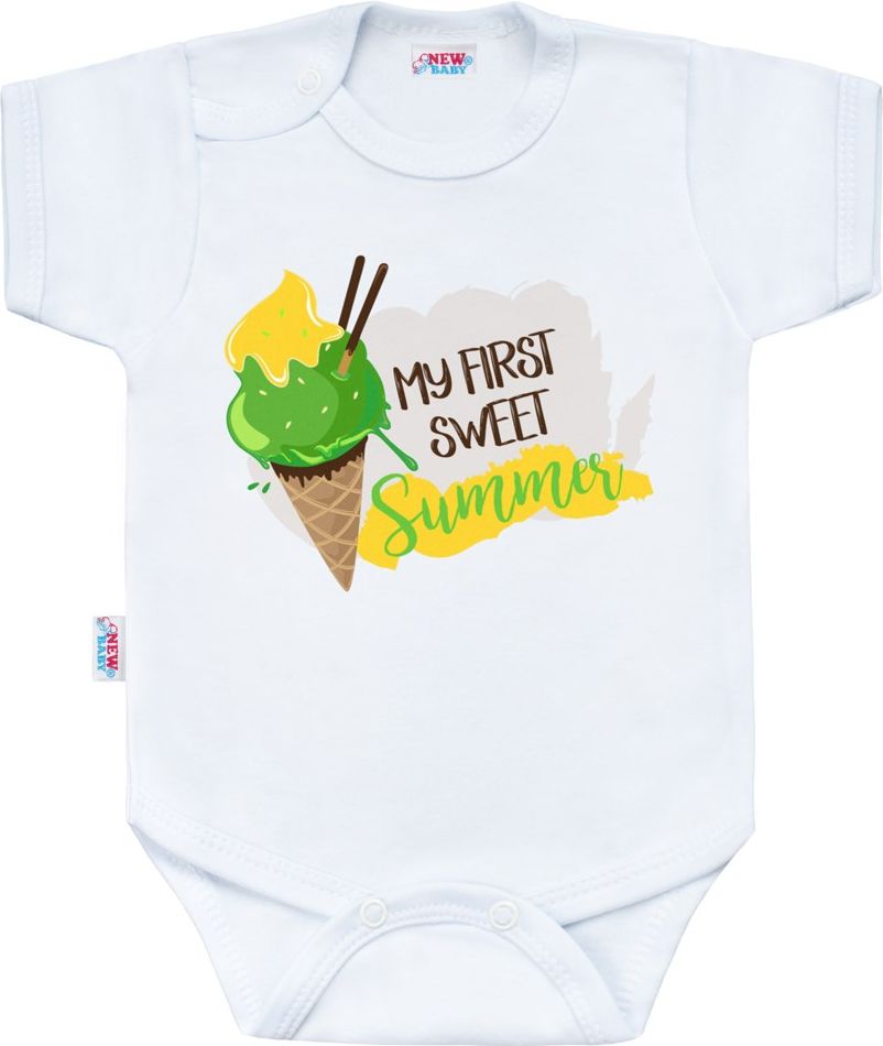 Body s potiskem New Baby MY FIRST SWEET Summer zelené&nbsp;-&nbsp;86 (12-18m)