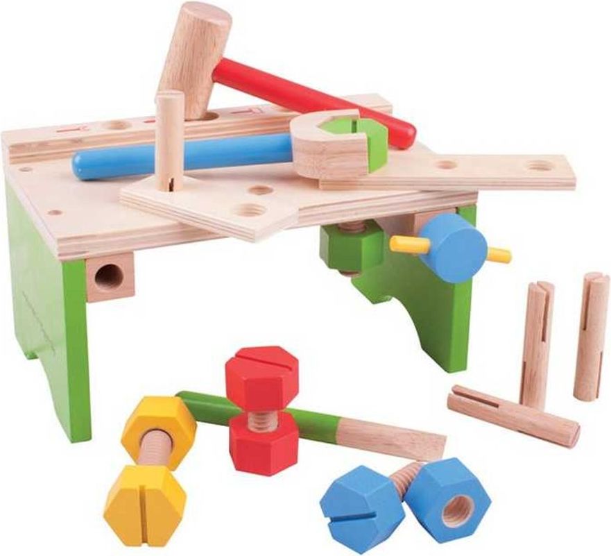 Bigjigs Toys Ponk s nářadím a zatloukačka - obrázek 1