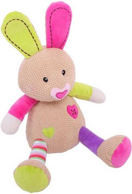 Bigjigs Toys Bigjigs Baby Textilní postavička - Velký králíček Bella - obrázek 1