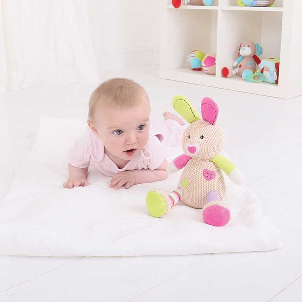 Bigjigs Toys Bigjigs Baby Textilní postavička - Velký králíček Bella - obrázek 4